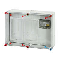 Hensel HB33K0-CS fogy.mérő szekrény, 2db 1v.3 fázisú ált. és vez. CSOPORTOS MÉRÉSHEZ