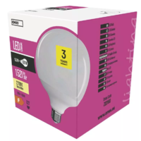 Emos ZQ2180 E27 15.3W 1521lm meleg fehér Nagy Gömb led izzó utolsó darabok AKCIÓ
