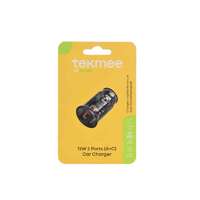 Átlátszó autós Töltő , 12W , Type C, USB,PPROF430305