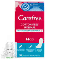  Carefree Cotton tisztasági betét friss illattal - 34 db