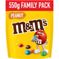  M&M&#039;s Family Pack, földimogyorós drazsé tejcsokoládéban, 550 g