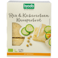 Byodo Byodo bio csicseriborsó és rizs kenyérlapok 120g