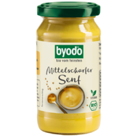 Byodo Byodo bio enyhén csípős mustár 200ml