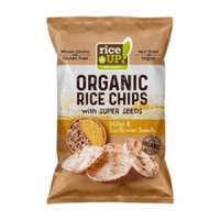 Rice Up Rice Up bio barna rizs chips kölessel és napraforgóval 25g