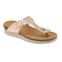 Health And Fashion Shoes Scholl Boa Vista-Rózsaszín arany-Női Papucs 36