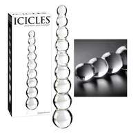 Icicles No. 2 - gömbös üvegdildó (áttetsző)