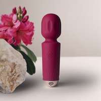 Rocks-Off Rocks-Off Rechargeable Mini Wand - Azalea Red
