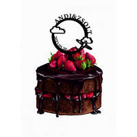 Esküvői tortadísz világutazó