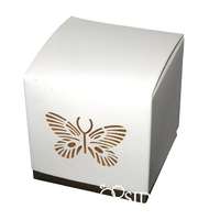 Köszönetajándék-doboz cukrozott mandulával, csokiszívvel bordó-arany