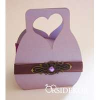 Köszönetajándék-doboz több színben cukrozott mandulával, csokiszívvel