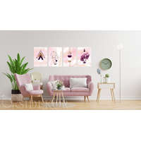 Falikép lakásdekoráció absztrakt 4-as szett