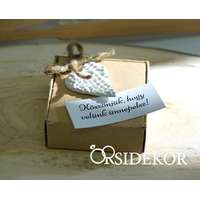 Köszönetajándék-doboz vintage stílusban