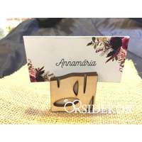 3D köszönetajándék és ültetőkártya 2 az 1-ben