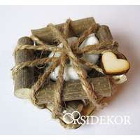 Vintage köszönetajándék 3 szem cukrozott mandulával