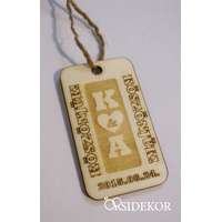 Fa kulcstartó köszönetajándék