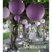 Lampion gömb 25 cm több szín