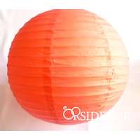 OrsiDekor Lampion gömb 25 cm, narancs