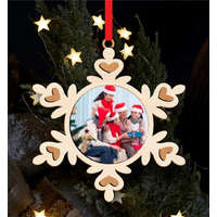 Fényképes karácsonyfadísz, egyedi karácsonyi ajándék