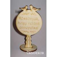 Köszönetajándék és ültetőkártya galambos 2 az 1-ben