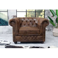 Invicta Luxus vintage fotel Chesterfield