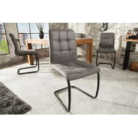 Invicta Stílusos szánkótalpas szék Modern, szürke