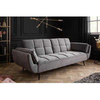 Invicta Nyitható kanapé Bailey 213 cm szürke bársony