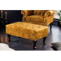 Invicta Design puff Chesterfield mustársárga bársony