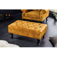 Chesterfield Chesterfield puff vintage mustársárga bársony