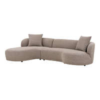 House Nordic Hampton Lounge Sofa 294 cm sarok ülőgarnitúra világosbarna - balos