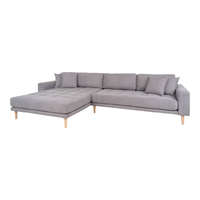 House Nordic Arden Lounge Sofa sarok ülőgarnitúra 290 cm szürke - balos