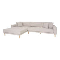 House Nordic Arden Lounge Sofa sarok ülőgarnitúra 290 cm bézs - balos