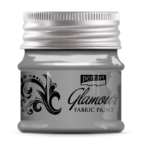  Pentart Glamour textilfesték 50 ml ezüst