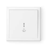 Commel nyomó kapcsoló jelzőfénnyel N101 süllyesztett fehér