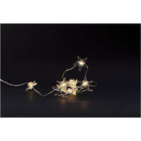 Entac Entac Karácsonyi Beltéri Műanyag Füzér Csillag 10 LED WW 1,3m (2AA nt.)