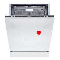 HOMEFORT HOMEFORT HMGB0661B Beépíthető mosogatógép, bútorlap nélkül, 14 teríték, 11 L fogyasztás, 6 program, 47 dB zajszint, D energiaosztály, Felső evőeszköztartó , 60 cm, Digit. kijelző nélkül, Automata ajtónyitással