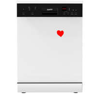 HOMEFORT HOMEFORT HMGS0640W Szabadonálló mosogatógép 12 teríték, 11 L fogyasztás, 7 program, 47 db zajszint, E energiaosztály, Alsó evőeszköztartó kosár, 60 cm, Digit. kijelző