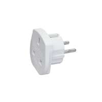 TelForceOne UK-›EU Plug, Hálózati Átalakító Adapter, fehér (A-AC-UKEU-001)