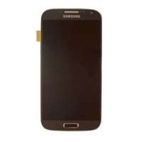 Samsung Samsung i9500 Galaxy S4, LCD kijelző érintőplexivel és előlappal, mélyfekete
