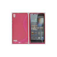 Huawei Huawei P6, Szilikon tok, S-Case, rózsaszín
