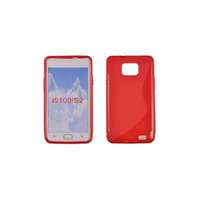 Samsung Samsung i9100 Galaxy S2, Szilikon tok, S-Case, piros