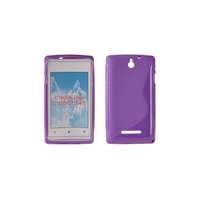 Sony Sony Xperia E C1505, Szilikon tok, S-Case, lila