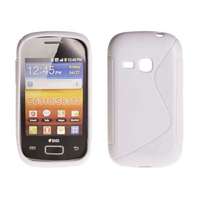 Samsung Samsung S6310 Galaxy Young, Szilikon tok, S-Case, fehér