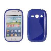 Samsung Samsung S6810 Galaxy Fame, Szilikon tok, S-Case, kék