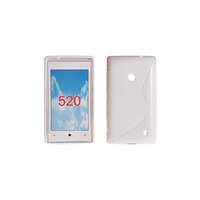 Nokia Nokia Lumia 520, Szilikon tok, S-Case, fehér