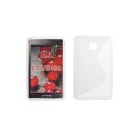 Lg LG Optimus L3 2 E430, Szilikon tok, S-Case, átlátszó