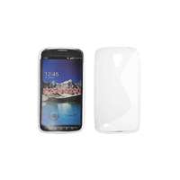 Samsung Samsung i9295 Galaxy S4 Active, Szilikon tok, S-Case, átlátszó