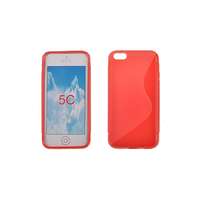 Apple Apple iPhone 5/5S/SE/6C, Szilikon tok, S-Case, piros