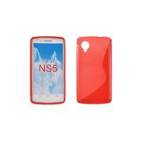 Lg LG Google Nexus 5 D820, Szilikon tok, S-Case, piros