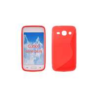 Samsung Samsung G350 Galaxy Core+, Szilikon tok, S-Case, piros