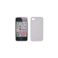 Apple Apple iPhone 4/4S, Szilikon tok, S-Case, fehér